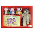 The Puppet Co The Three Little Pigs Finger Puppets and Book Set 007909